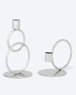 Kerzenständer "Ringe", 2tlg.