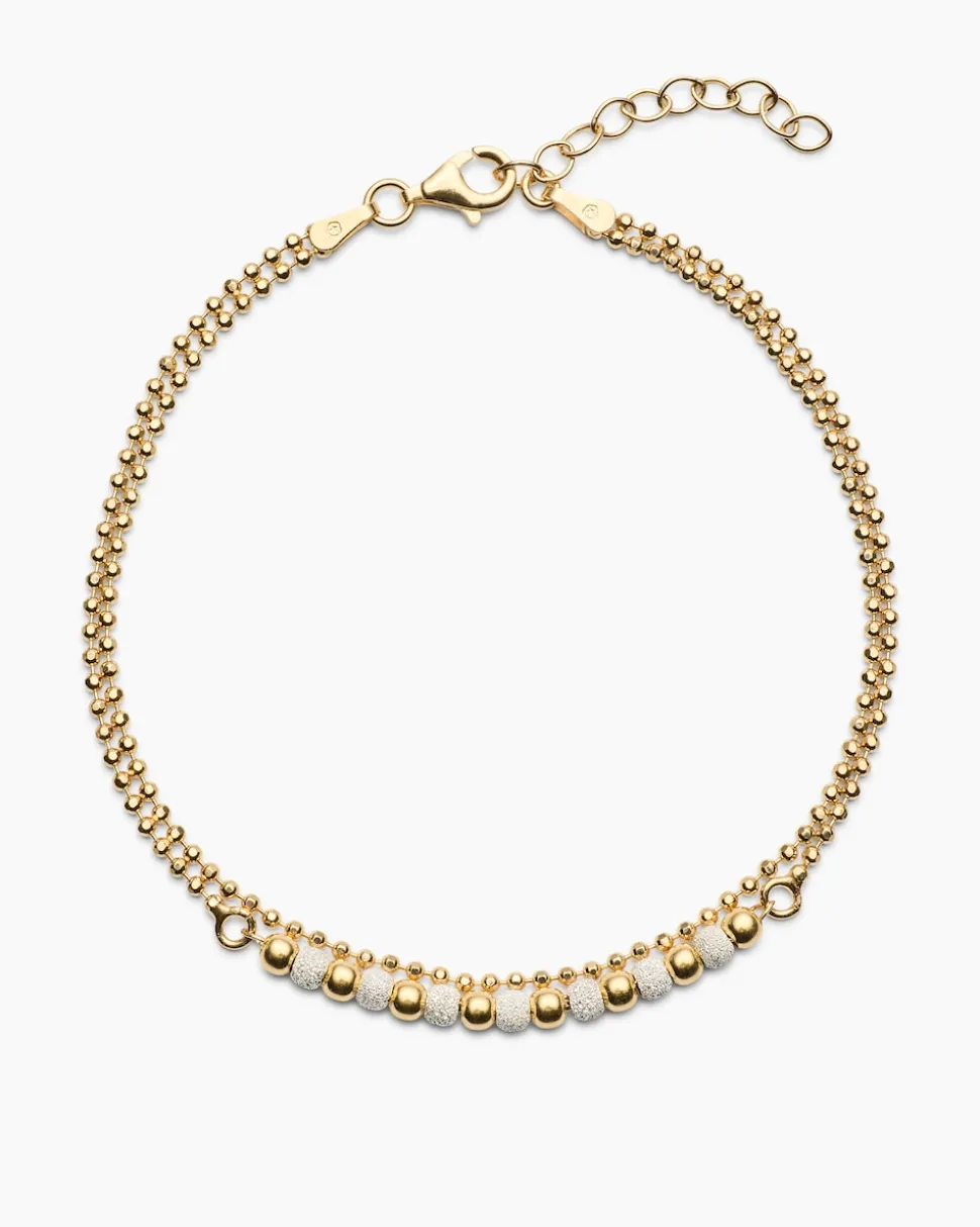 Kugelarmband mit diamantierten Kugeln