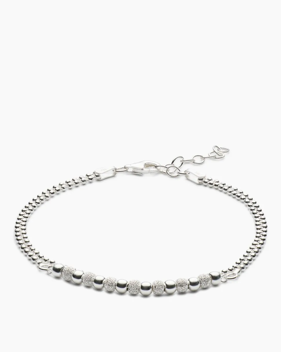 Kugelarmband mit diamantierten Kugeln
