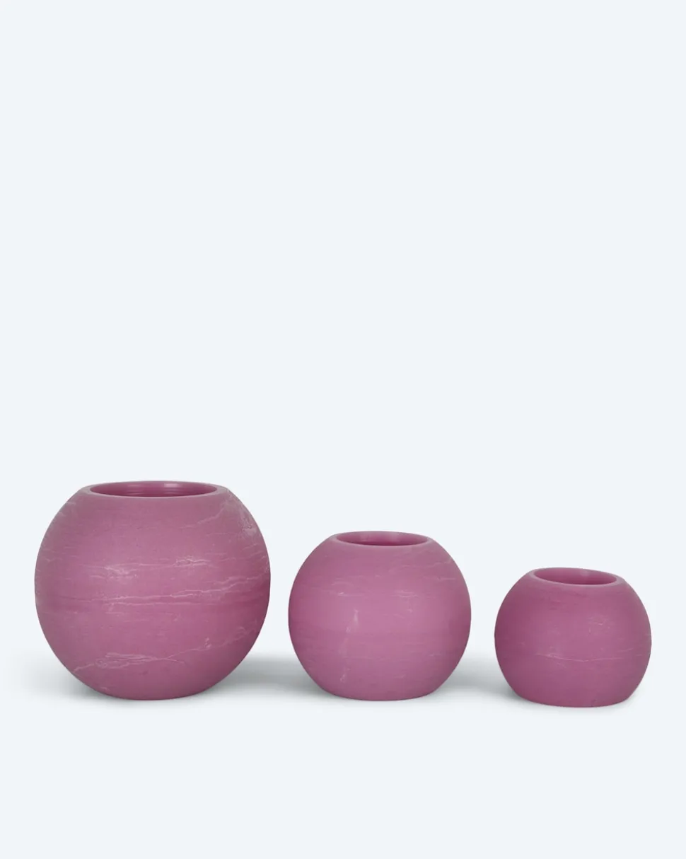 Kugelkerzen-Set, 3tlg.