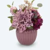 Kunstblumenarrangement Dahlie in Vase