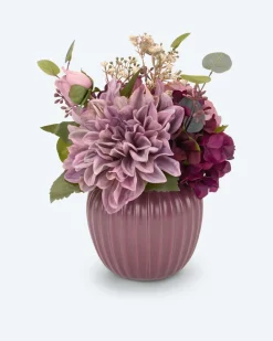 Kunstblumenarrangement Dahlie in Vase
