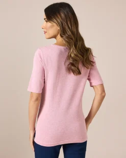 Kurzarm-Pullover aus Bio-Baumwolle