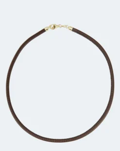 Lederband mit Silberverschluss