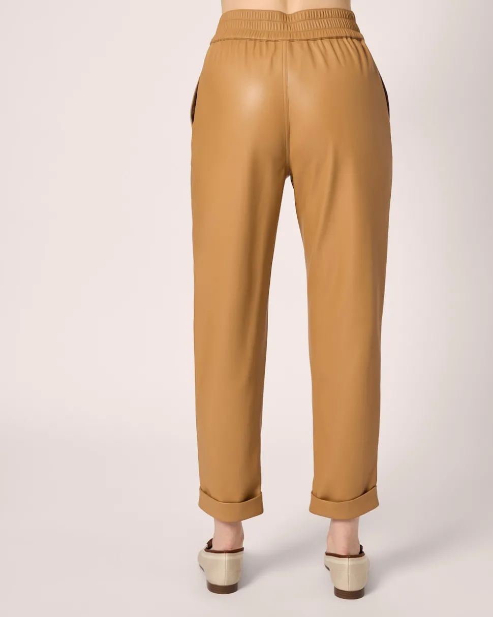 Lederimitat-Hose im Unidesign