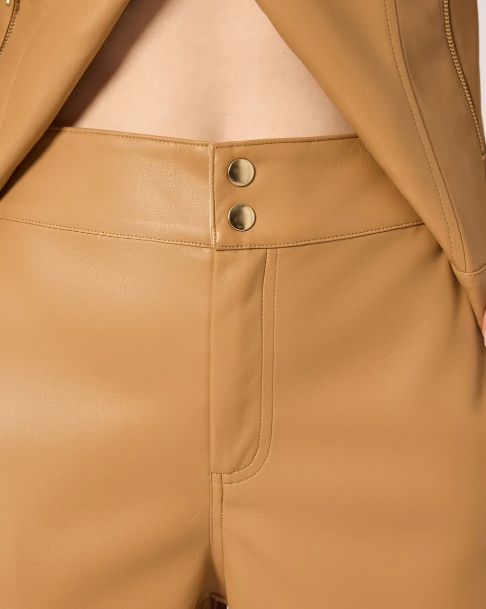 Lederimitat-Hose im Unidesign