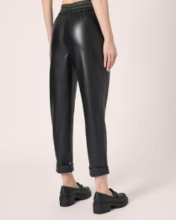 Lederimitat-Hose im Unidesign