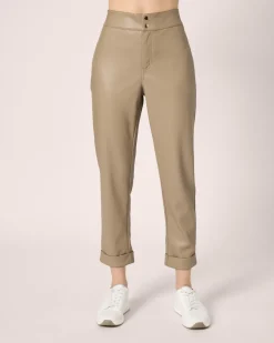 Lederimitat-Hose im Unidesign
