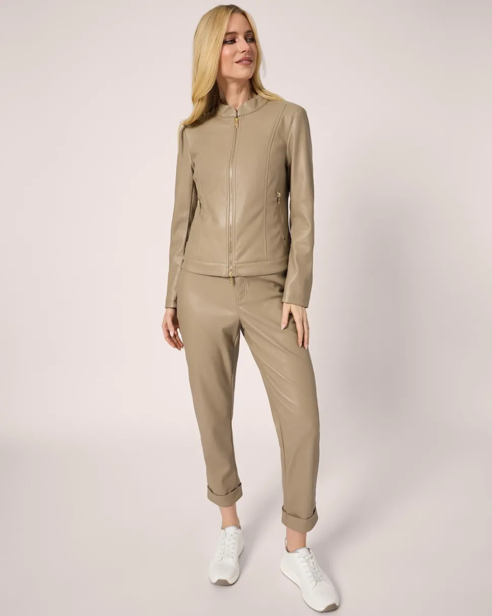Lederimitat-Hose im Unidesign