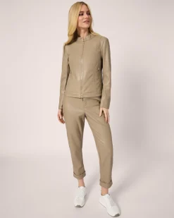 Lederimitat-Jacke im Unidesign