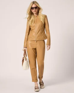 Lederimitat-Jacke im Unidesign