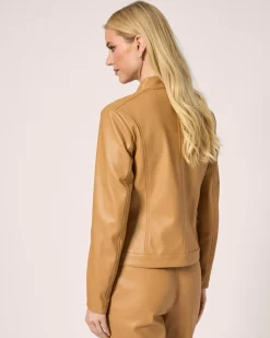 Lederimitat-Jacke im Unidesign