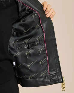 Lederjacke mit Leodetail