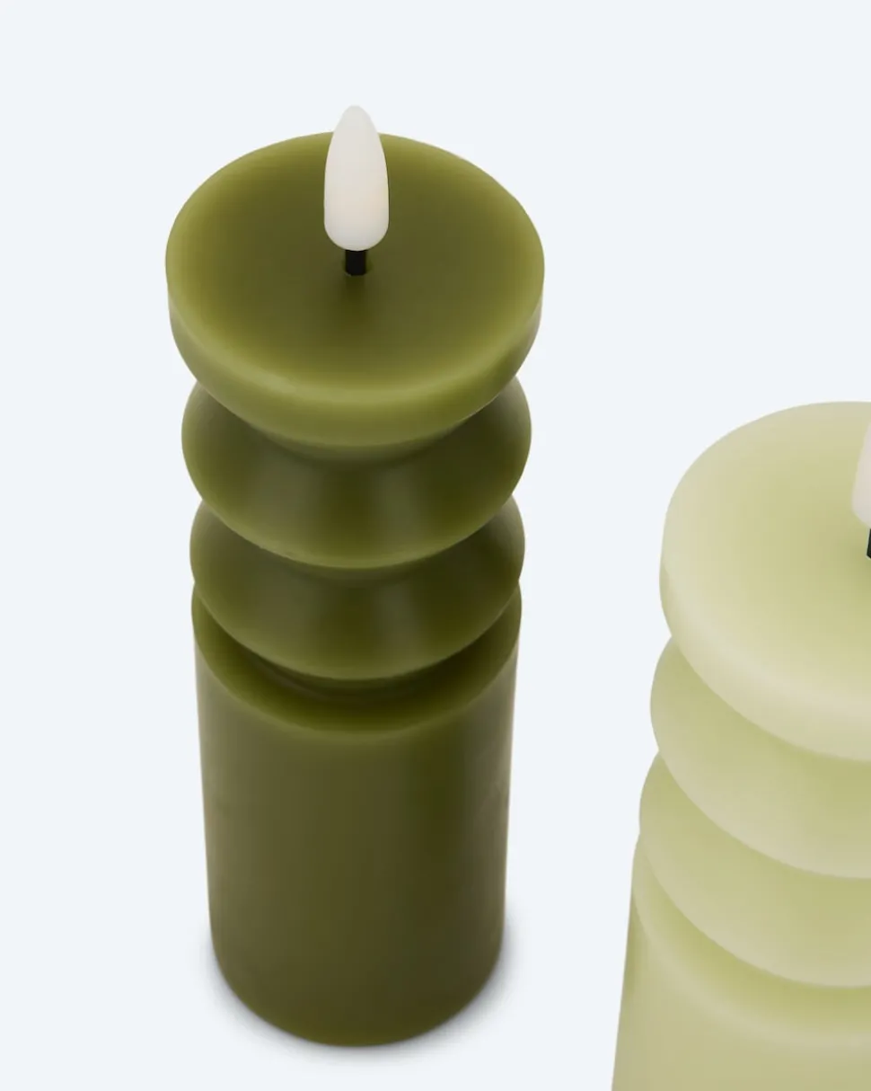 LED-Formkerzen, 3tlg.