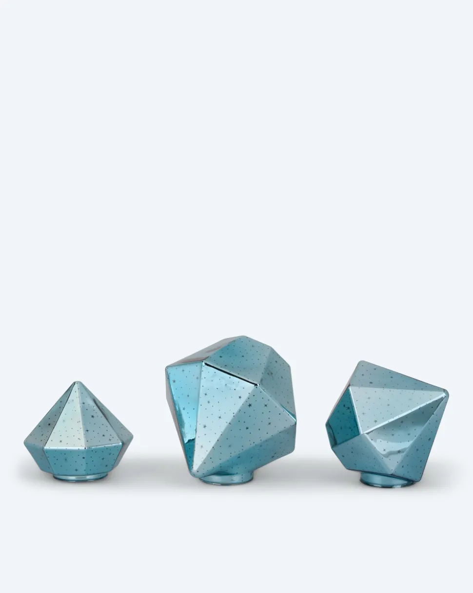 LED-Glasdiamant, 3tlg.