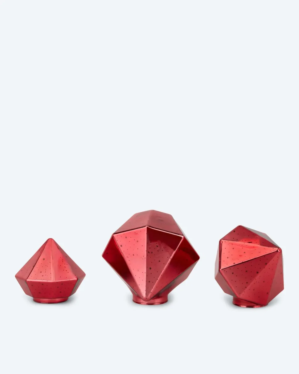LED-Glasdiamant, 3tlg.