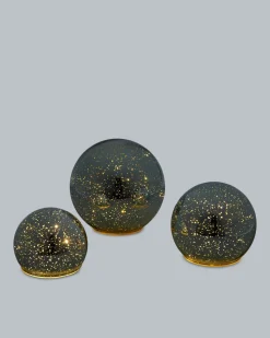 LED-Glaskugel Outdoor Twinkle, 3tlg.
