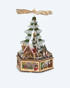 LED-Holzpyramide Wichtel