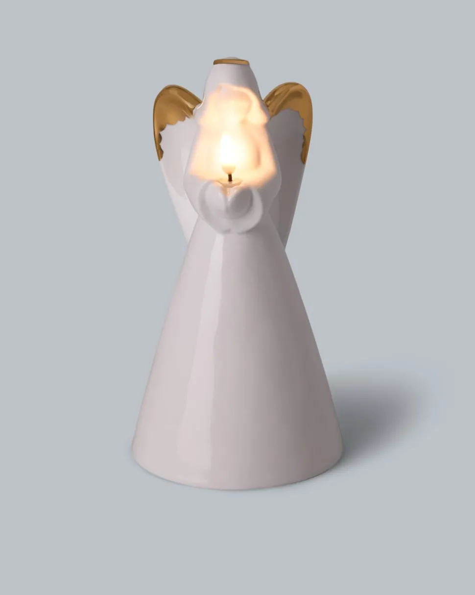 LED-Porzellan-Engel Deluxe