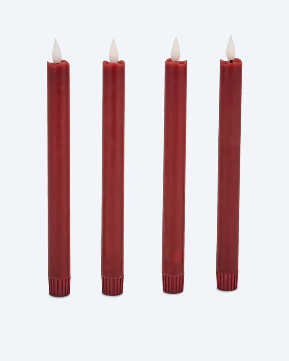LED-Stabkerze "Long Shine", 4tlg.