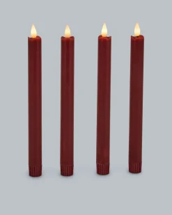 LED-Stabkerze "Long Shine", 4tlg.