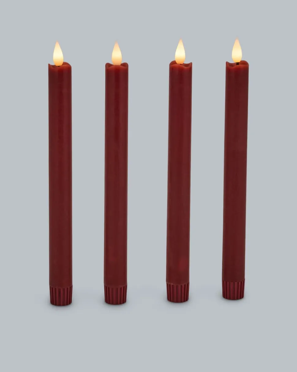LED-Stabkerze "Long Shine", 4tlg.