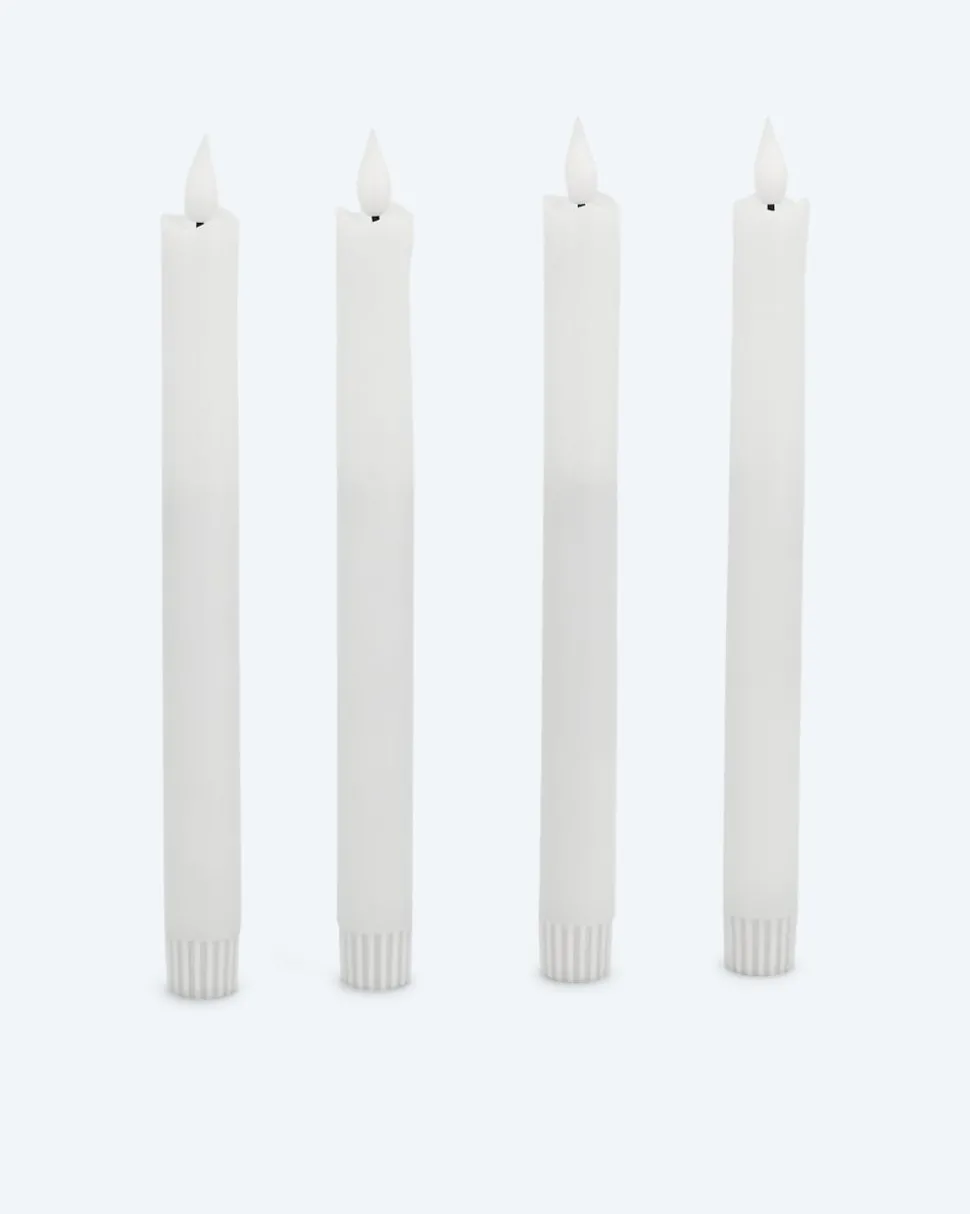 LED-Stabkerze "Long Shine", 4tlg.