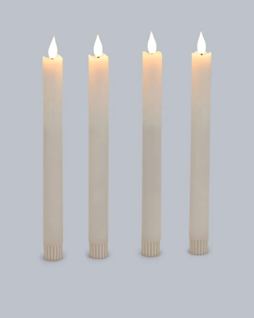 LED-Stabkerze "Long Shine", 4tlg.