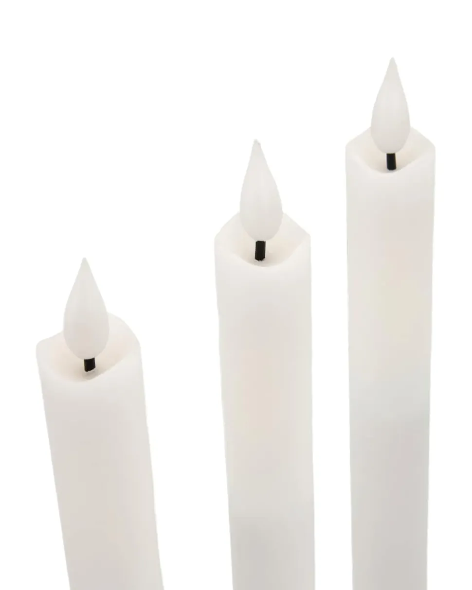 LED-Stabkerze "Long Shine", 4tlg.