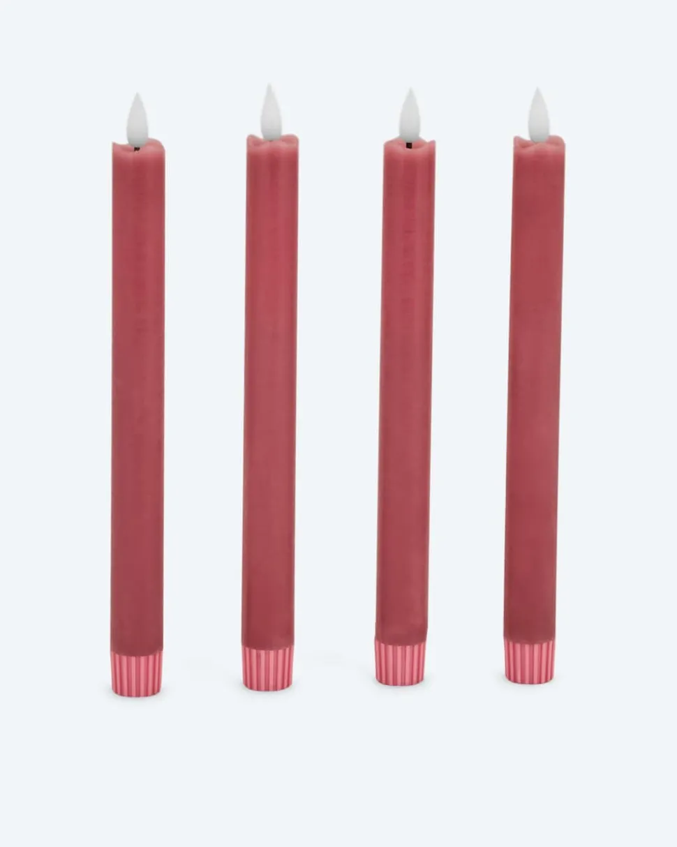 LED-Stabkerze "Long Shine", 4tlg.