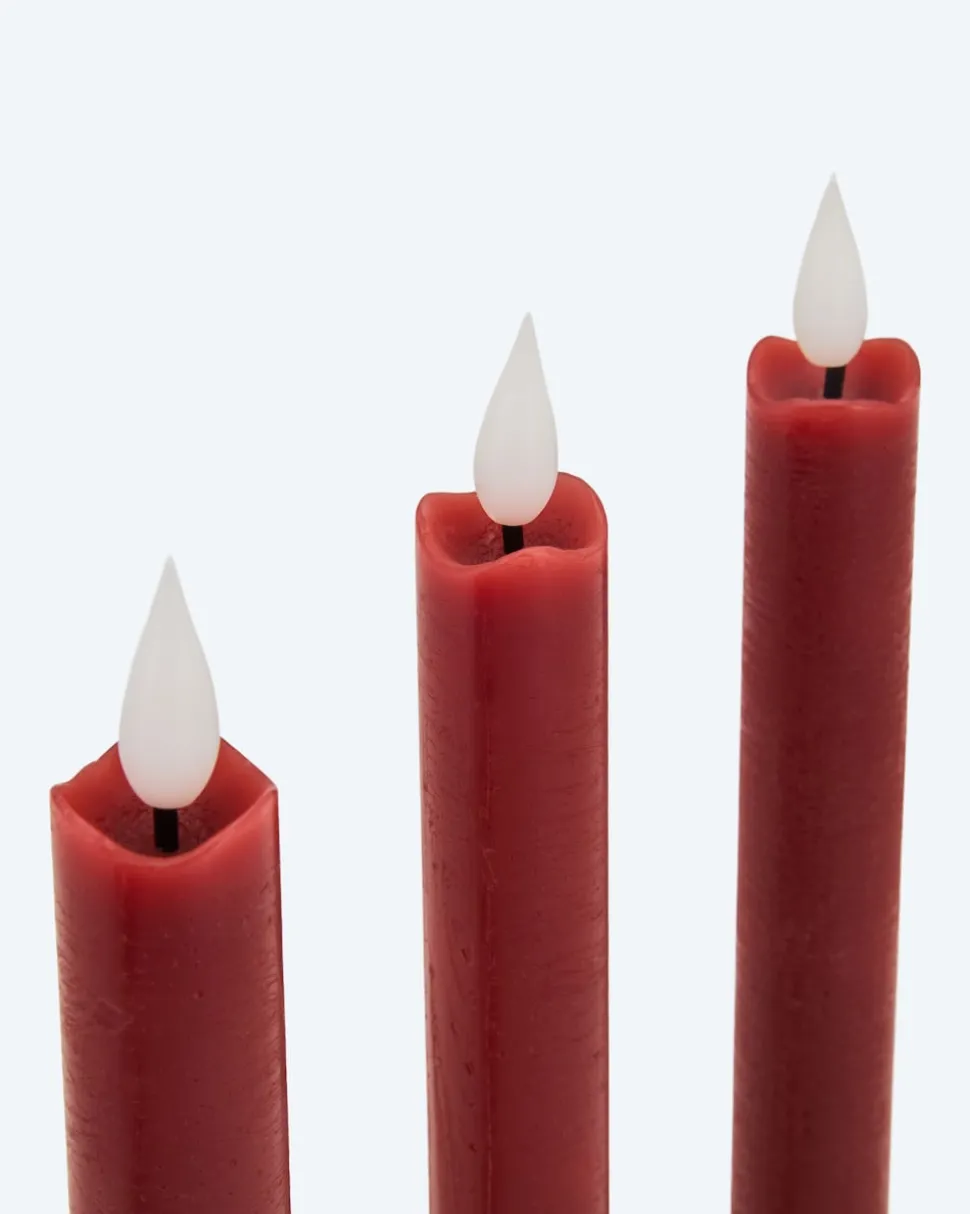 LED-Stabkerze "Long Shine", 4tlg.