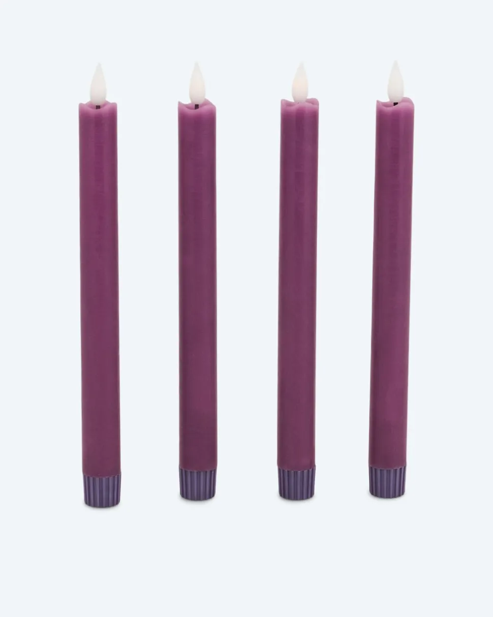 LED-Stabkerze "Long Shine", 4tlg.