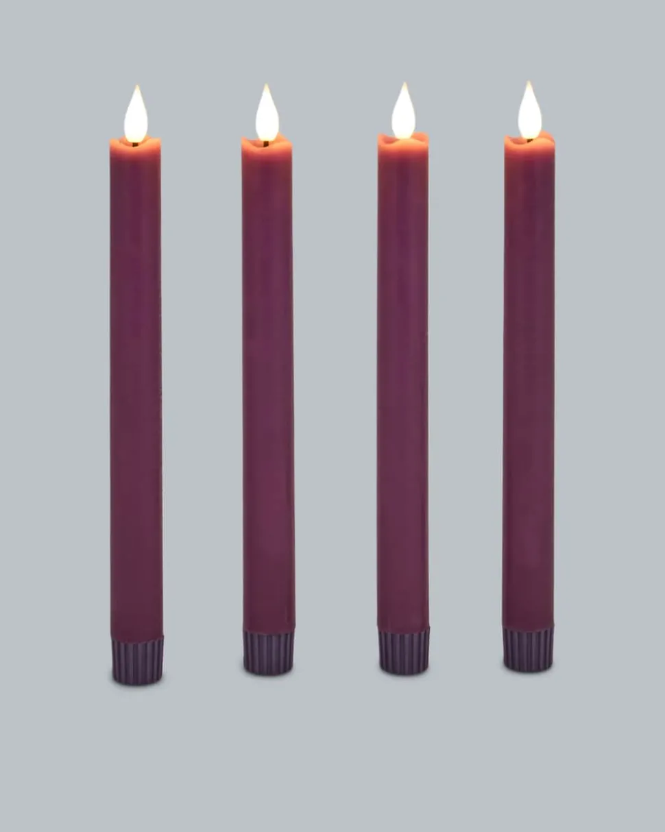 LED-Stabkerze "Long Shine", 4tlg.