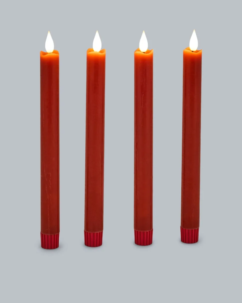 LED-Stabkerze "Long Shine", 4tlg.