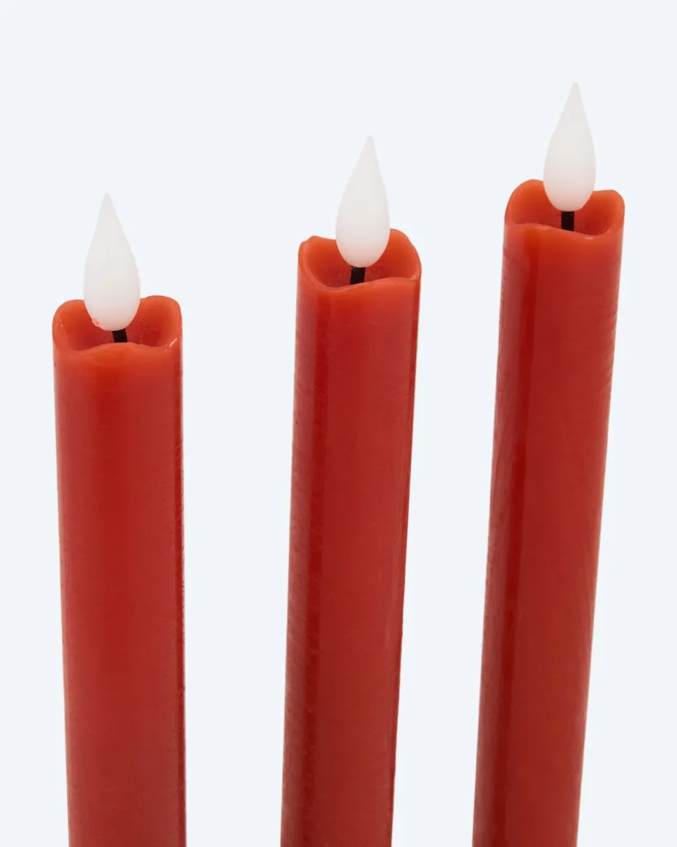 LED-Stabkerze "Long Shine", 4tlg.