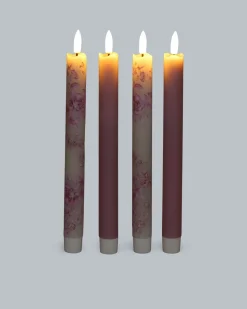 4 LED-Stabkerzen