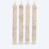 LED-Stabkerzen im Birken-Design, 4tlg.