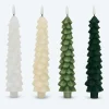 LED-Stabkerzen im Tannenbaumdesign, 4tlg.