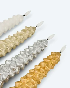 LED-Stabkerzen im Tannenbaumdesign, 4tlg.