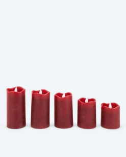 LED-Stumpenkerzen "Long Shine", 5tlg.