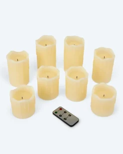 LED-Stumpenkerzen 8tlg.