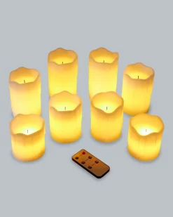 LED-Stumpenkerzen 8tlg.