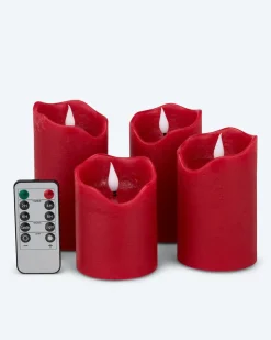 LED-Stumpenkerzen, 4tlg.