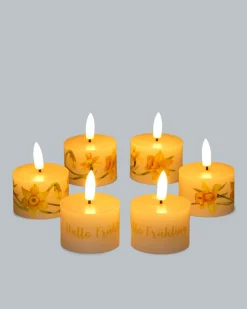 6 LED-Teelichter 