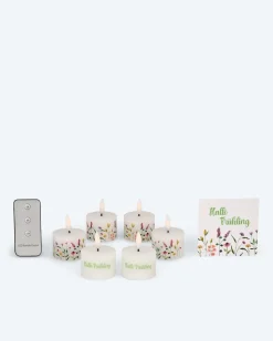6 LED-Teelichter 