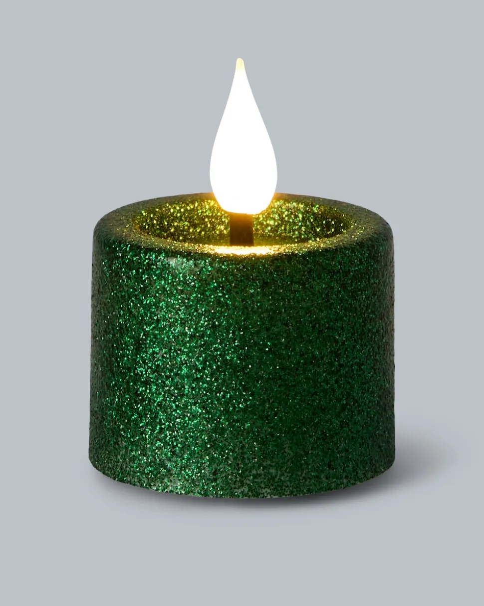 LED-Teelichter "Glitzer", 6tlg.