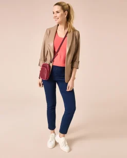 Longblazer im Lederlook