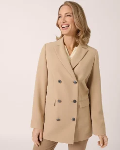 Long-Blazer mit Reverskragen