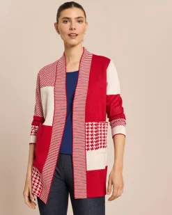 Longcardigan aufwendiges Jacquardmuster