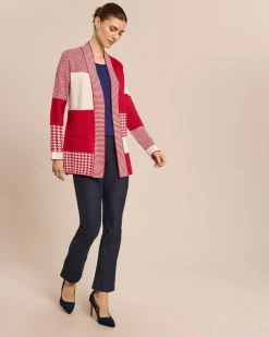 Longcardigan aufwendiges Jacquardmuster